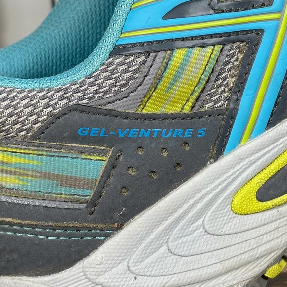 Asics Womens Gray GEL Venture 5 T5N8N Low Top Athletic Running Shoes Size 8.5 - Picture 8 of 12